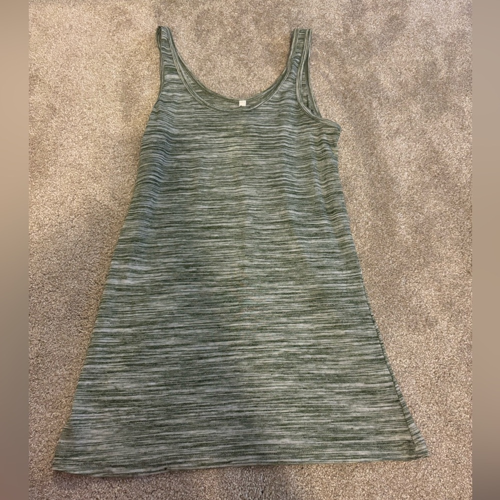 Green athletic tank